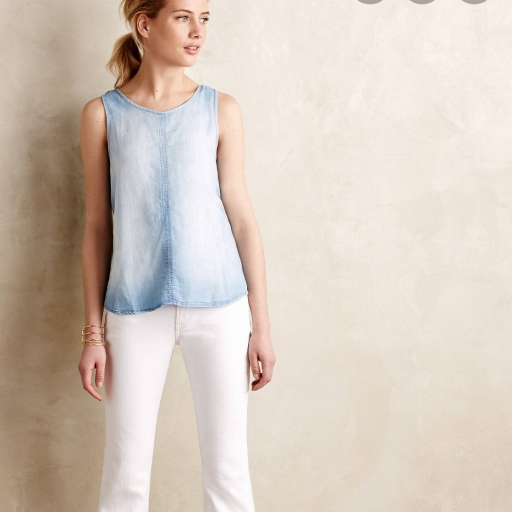 Summersong Chambray Cloth & Stone tank
